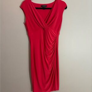 Ralph Lauren Women’s Pink-Red Dress • Elegant Style • Size 4